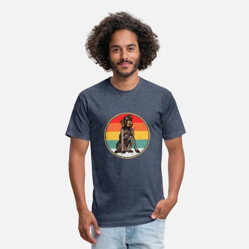 Sunset German Wirehaired Pointer Dog