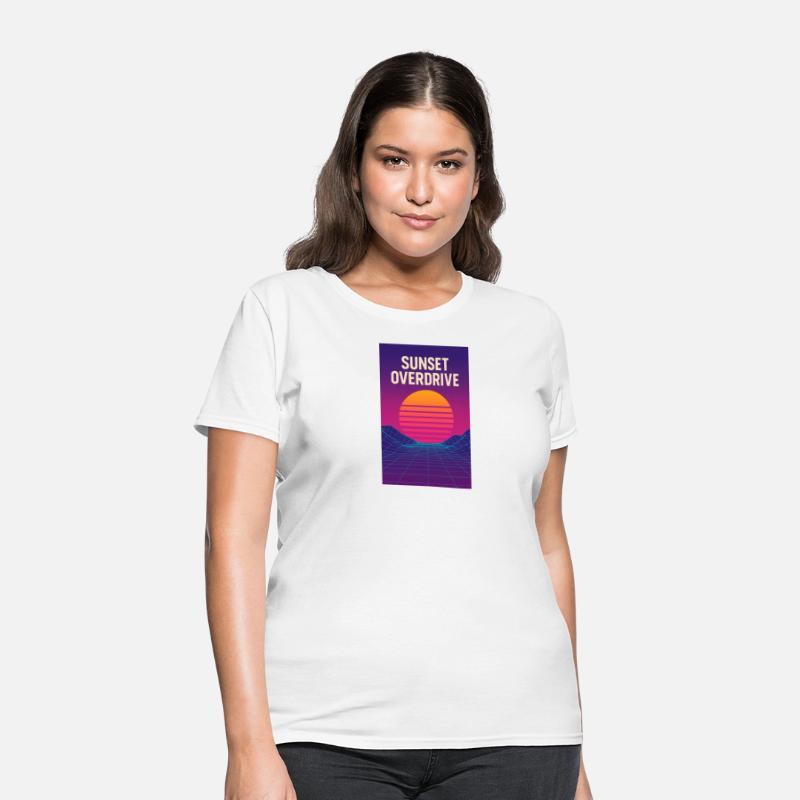 Sunset Overdrive – Vaporwave Summer Vibes Tee