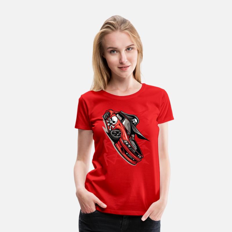 Super Sports Car Cartoon JDM Muscle Pirate Tuning