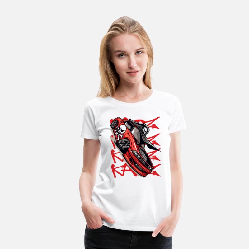 Super Sports Car Cartoon JDM Muscle Pirate Tuning