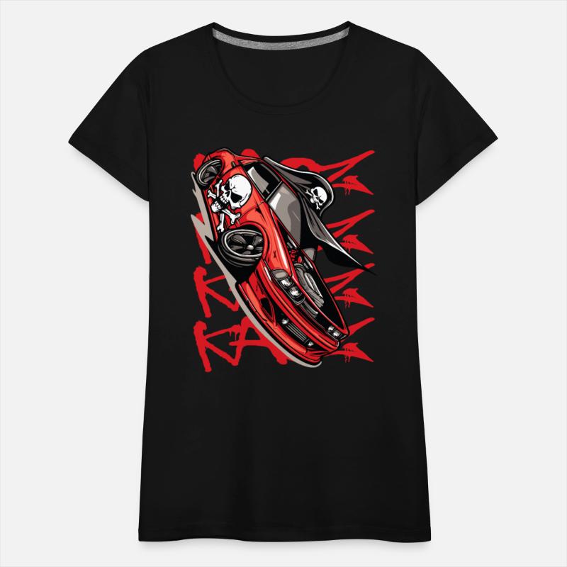 Super Sports Car Cartoon JDM Muscle Pirate Tuning