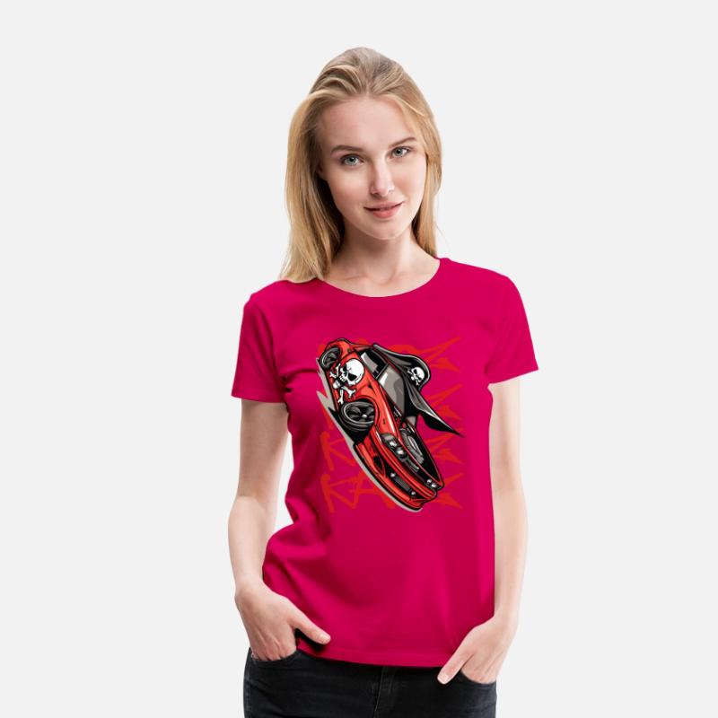 Super Sports Car Cartoon JDM Muscle Pirate Tuning