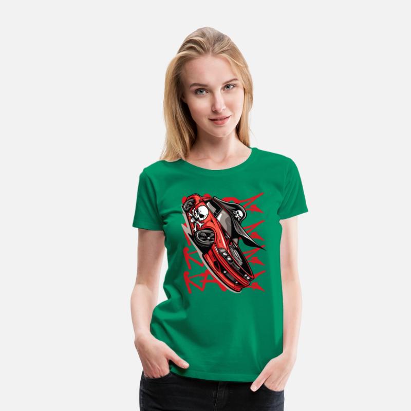 Super Sports Car Cartoon JDM Muscle Pirate Tuning