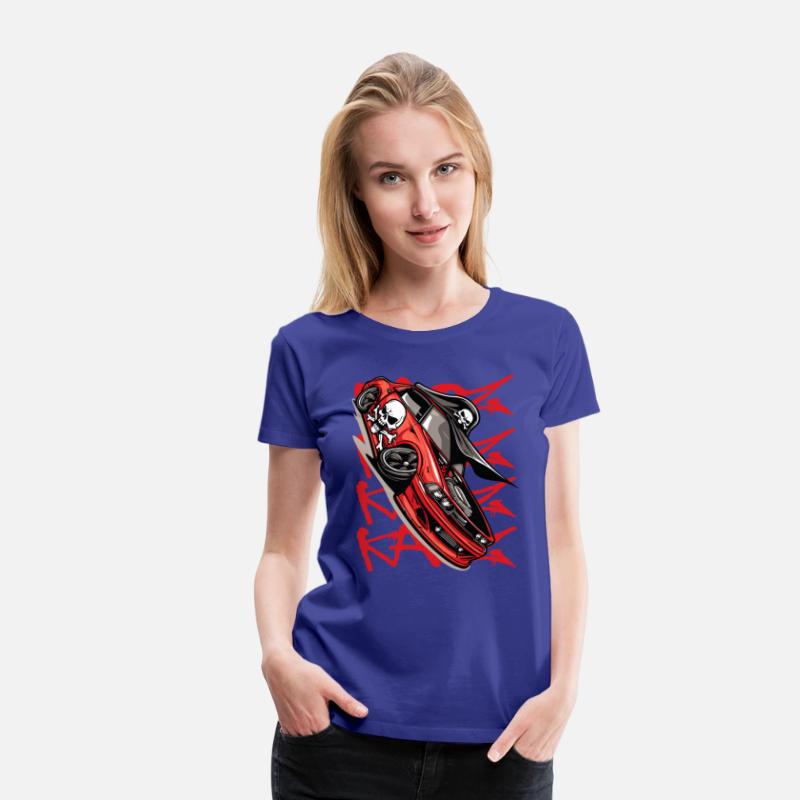 Super Sports Car Cartoon JDM Muscle Pirate Tuning