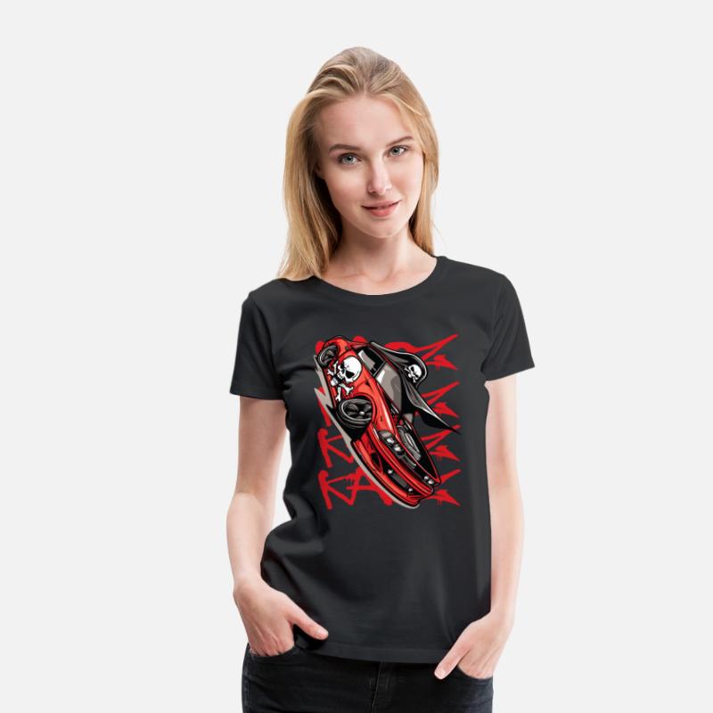 Super Sports Car Cartoon JDM Muscle Pirate Tuning