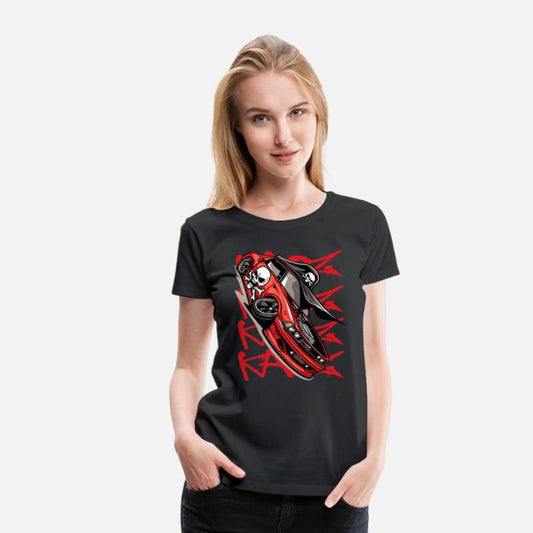 Super Sports Car Cartoon JDM Muscle Pirate Tuning