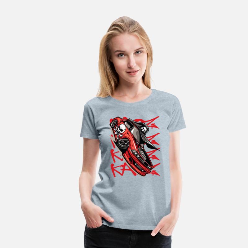 Super Sports Car Cartoon JDM Muscle Pirate Tuning