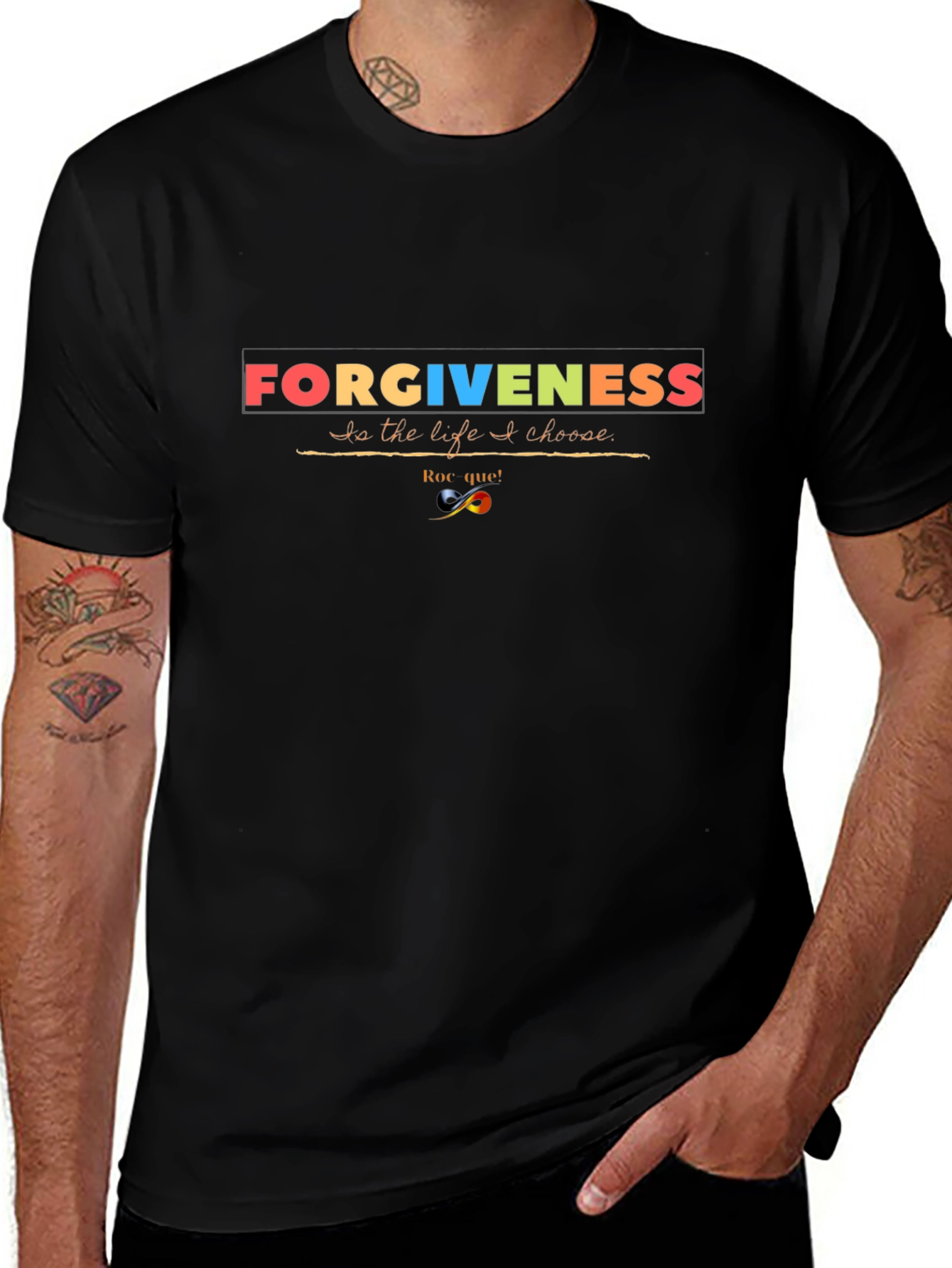 Forgiveness Choice Graphic Tee - Black