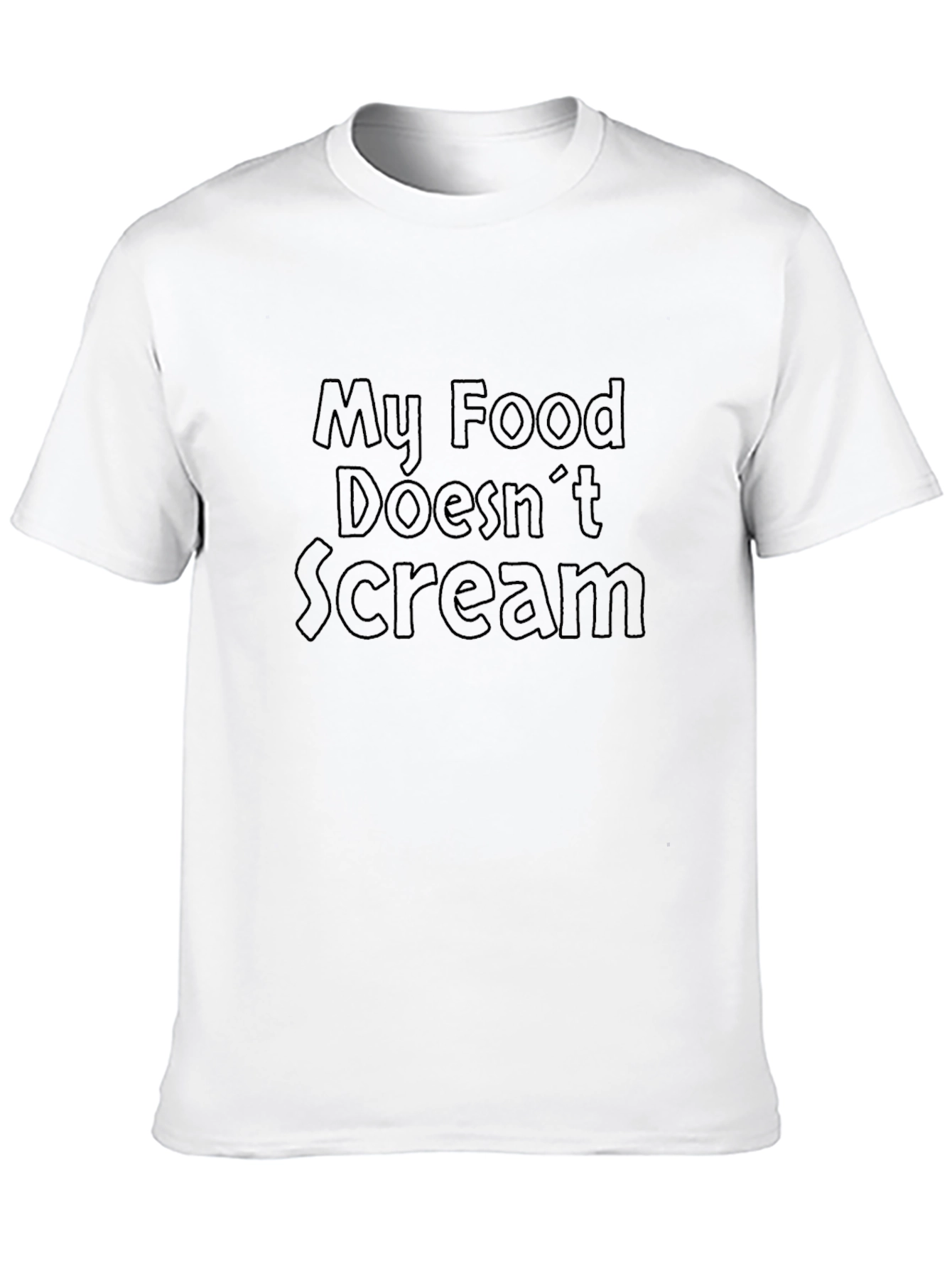 My Food Doesnt Scream Graphic T-Shirt