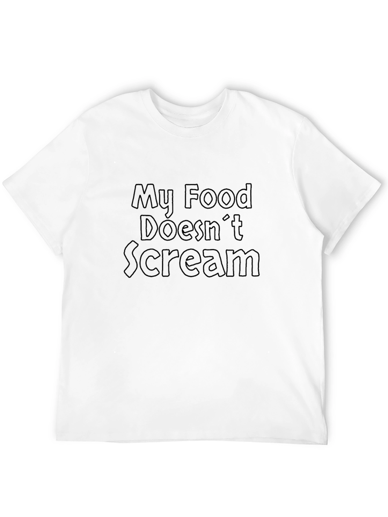 My Food Doesnt Scream Graphic T-Shirt