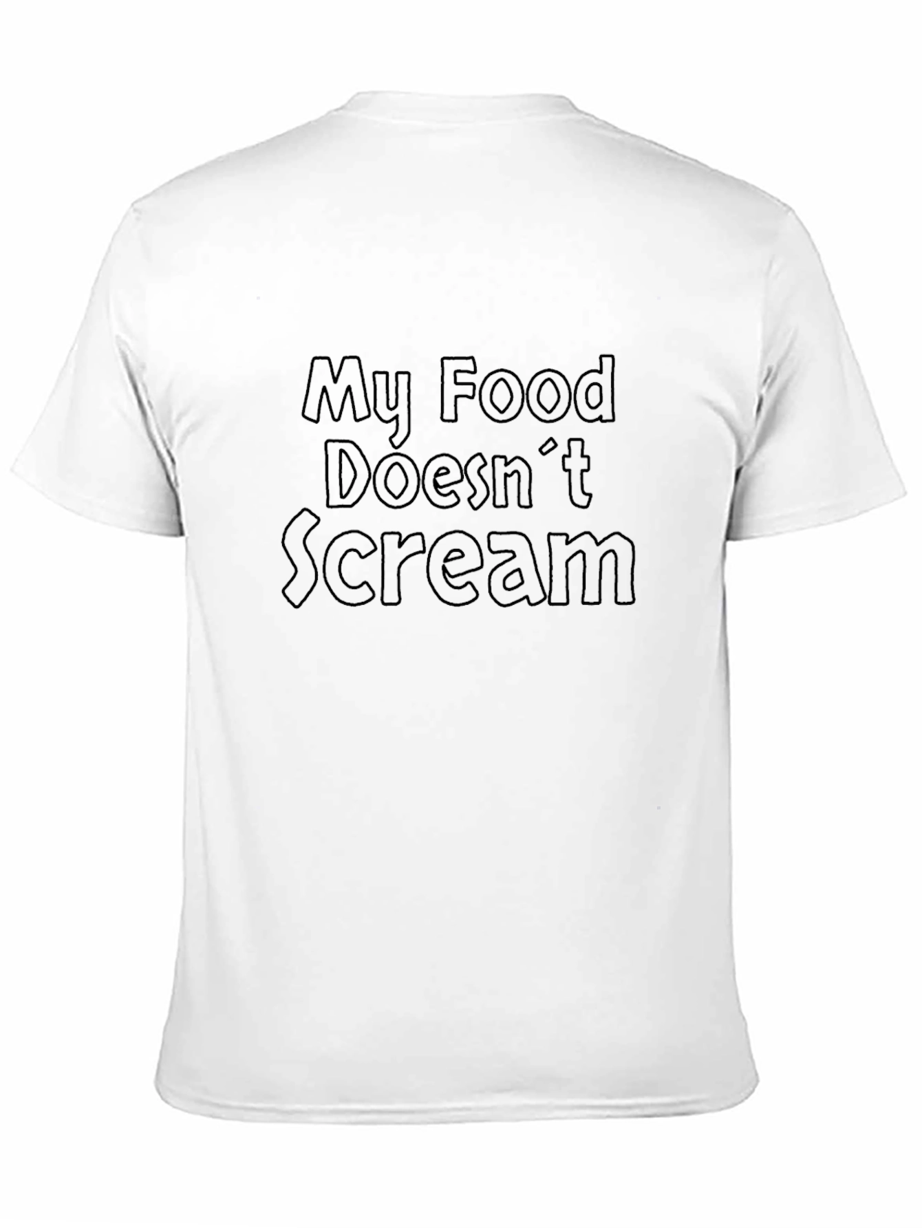 My Food Doesnt Scream Graphic T-Shirt