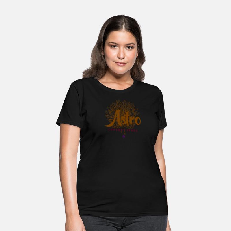 T-shirt with an astronaut illustration.
