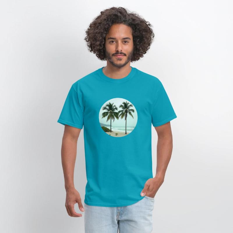 T shirt With Tropical Serenity
