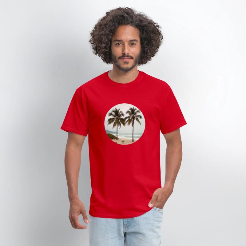 T shirt With Tropical Serenity