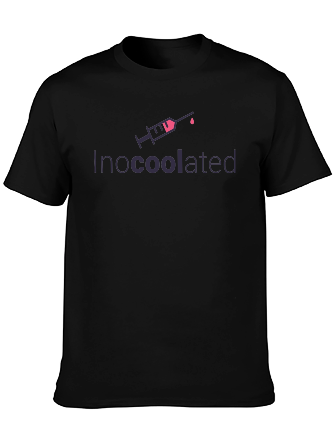 Inocoolated Black T-Shirt - Funny Vaccine Tee