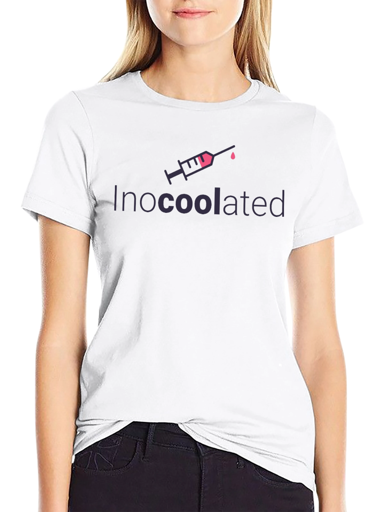 Inocoolated Black T-Shirt - Funny Vaccine Tee
