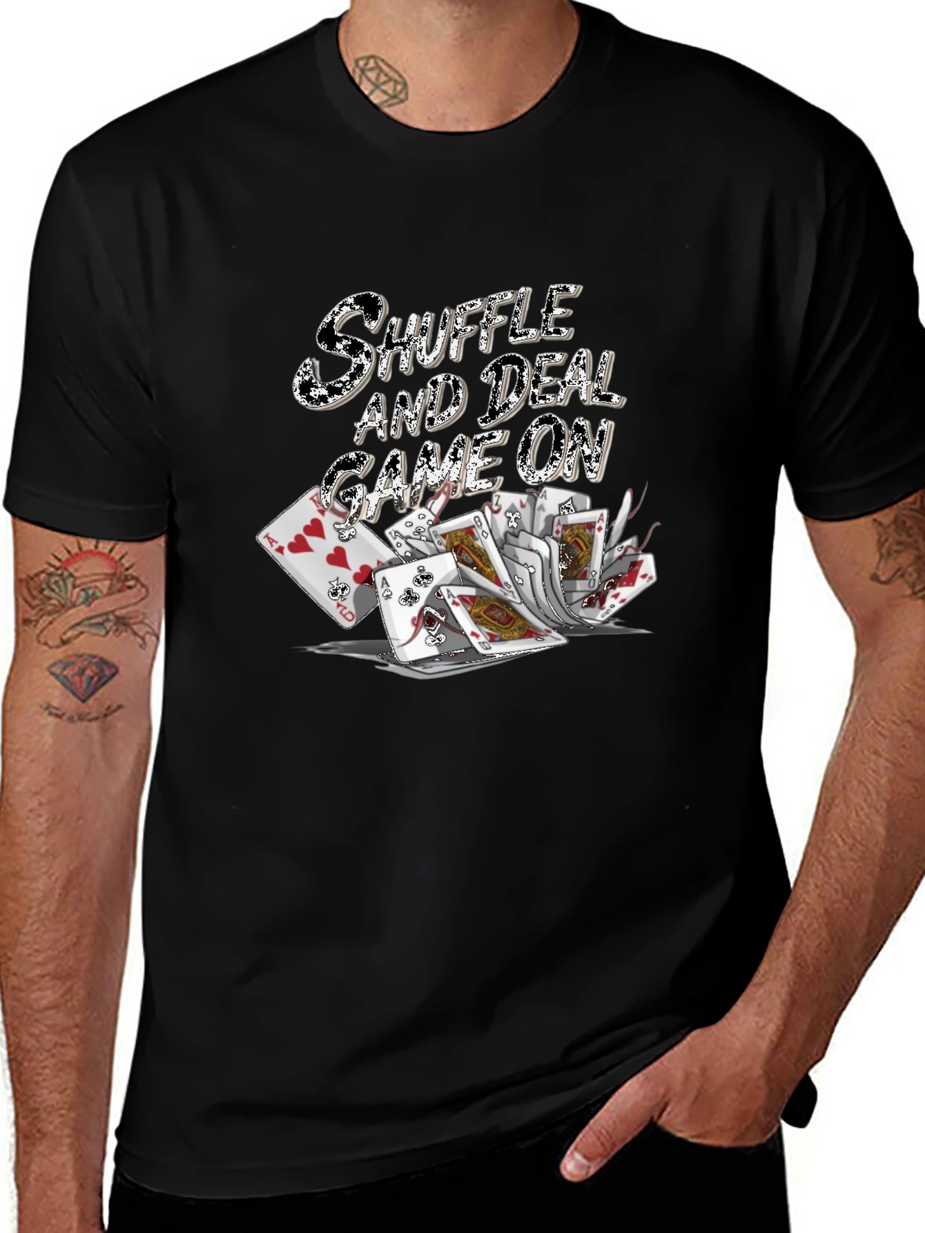 Shuffle and Deal Game On T-Shirt