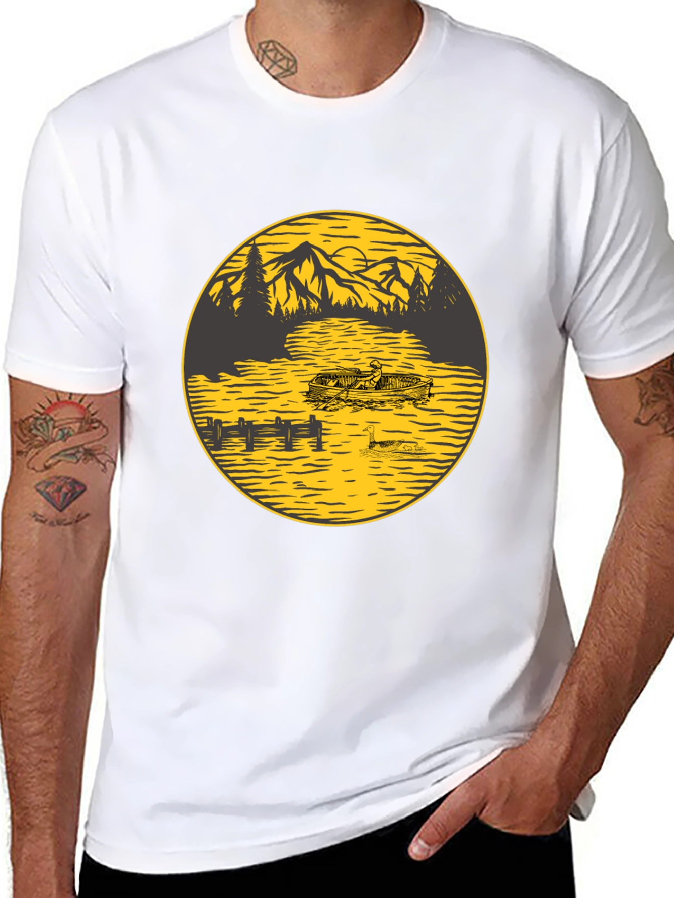 Mountain Lake Graphic Tee