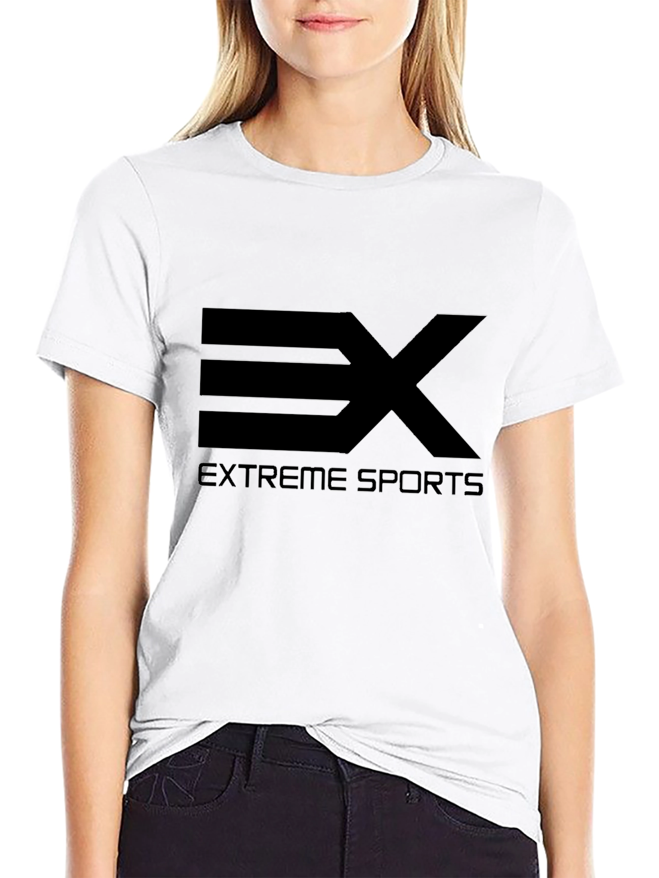 Extreme Sports Black Graphic T-Shirt