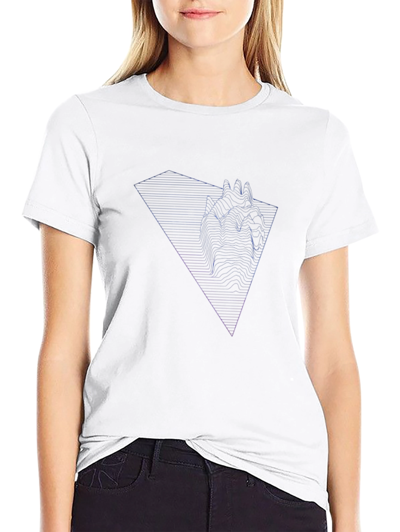 Geometric Triangle T-Shirt - Modern Graphic Tee