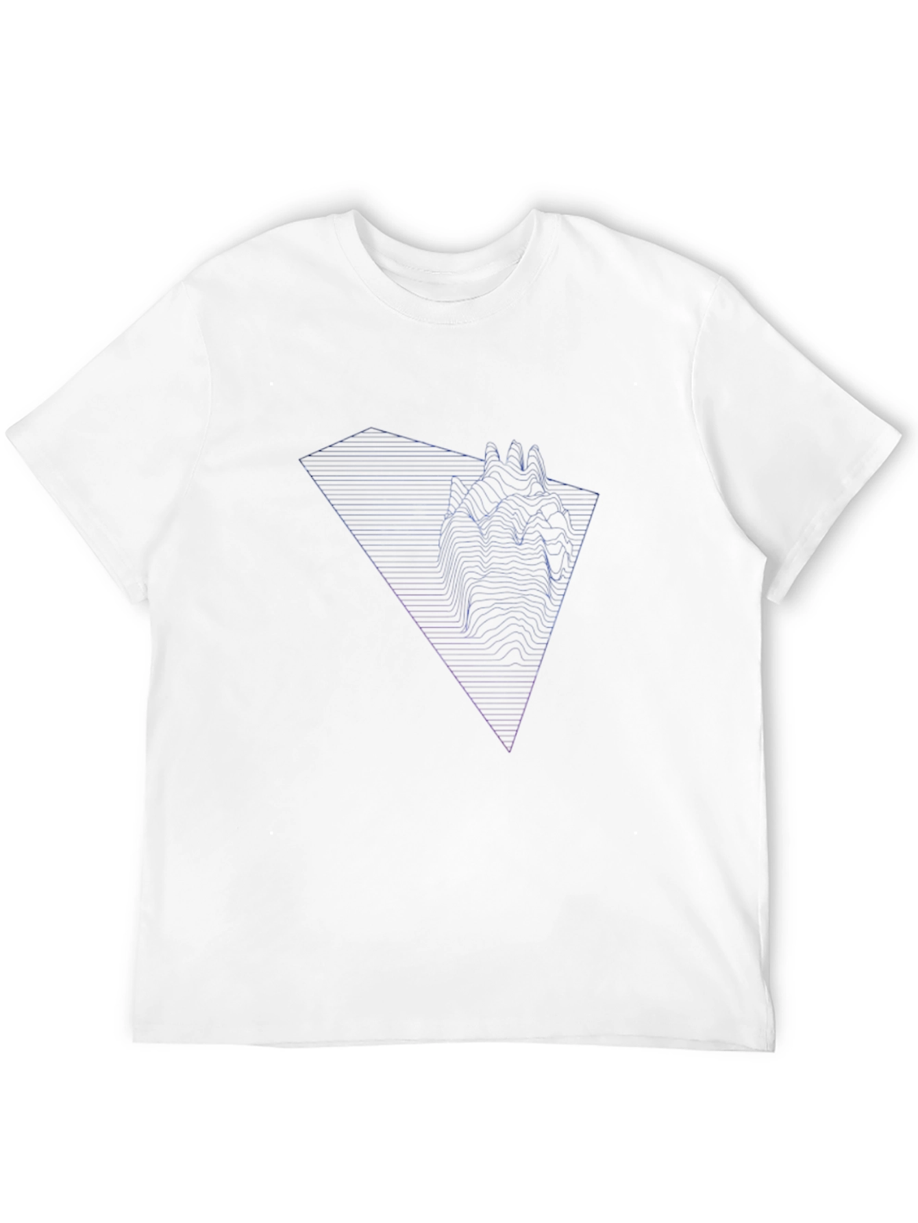 Geometric Triangle T-Shirt - Modern Graphic Tee