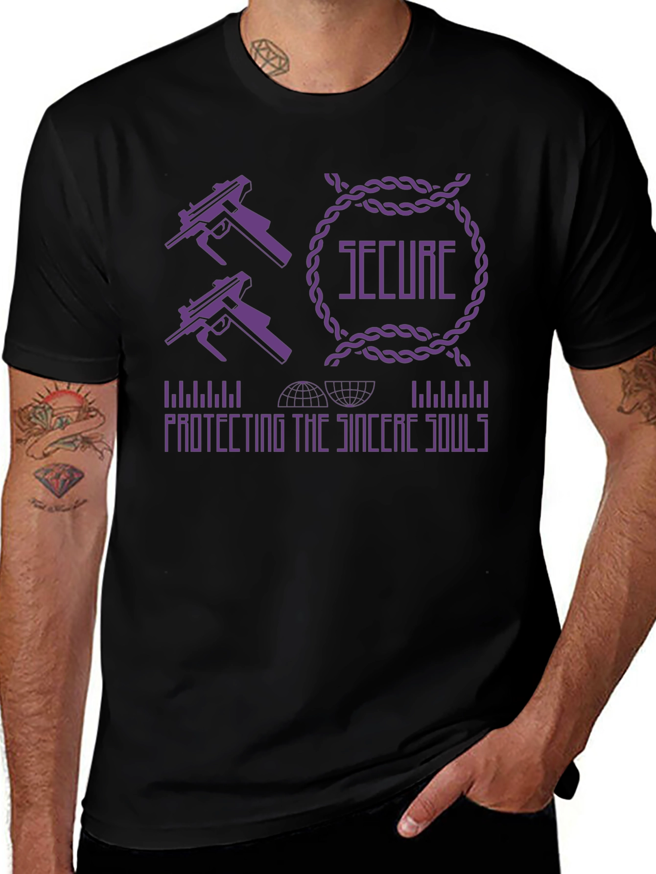Secure Graphic Print T-Shirt