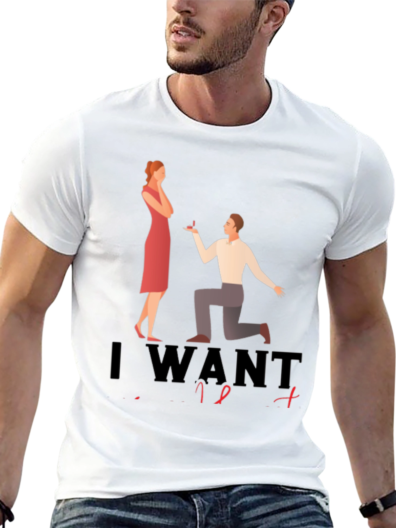 Proposal Graphic Tee - I Want To Marry You