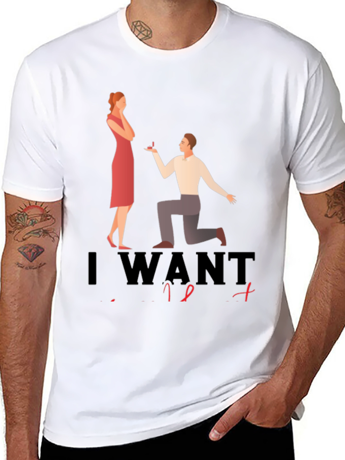 Proposal Graphic Tee - I Want To Marry You