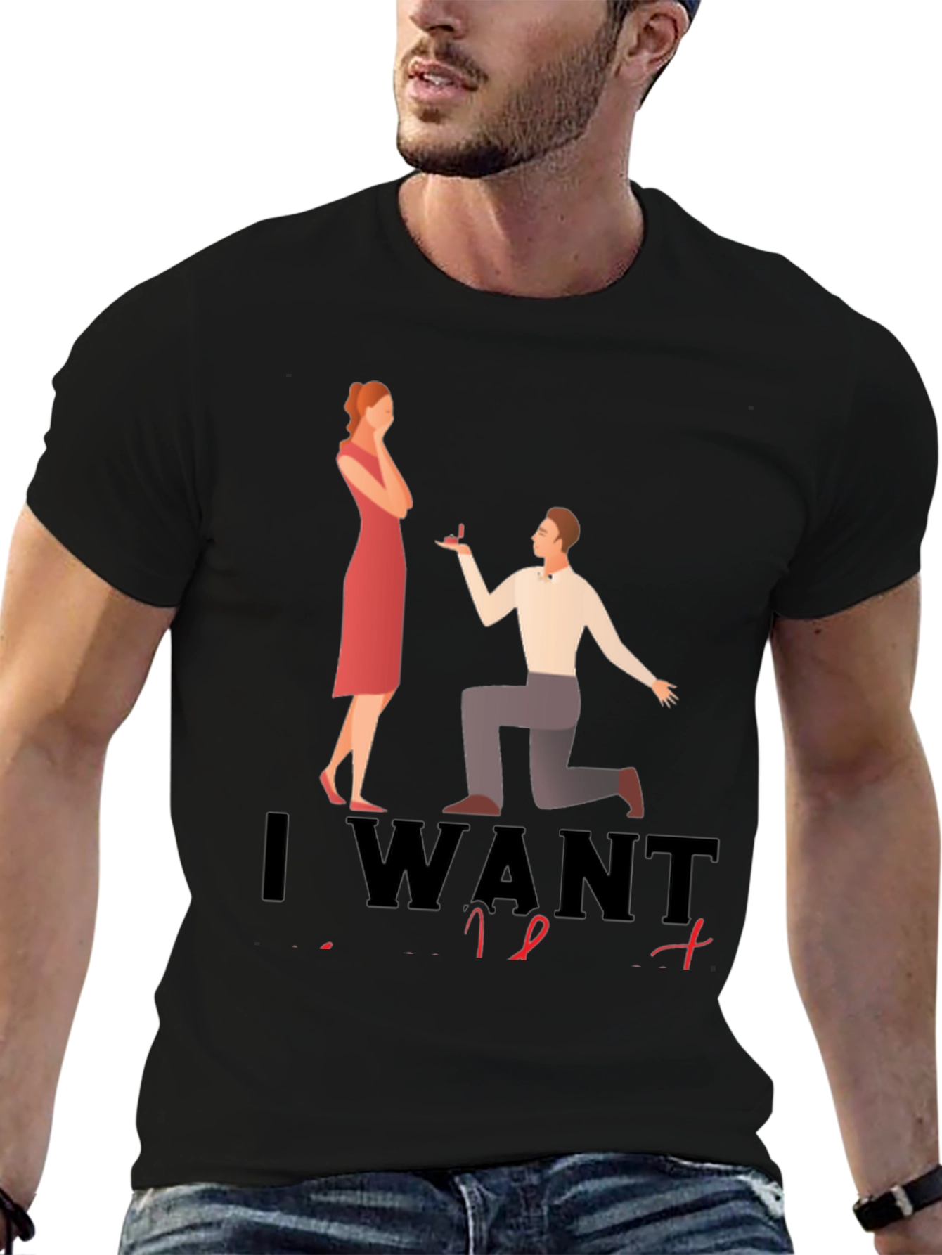 Proposal Graphic Tee - I Want To Marry You