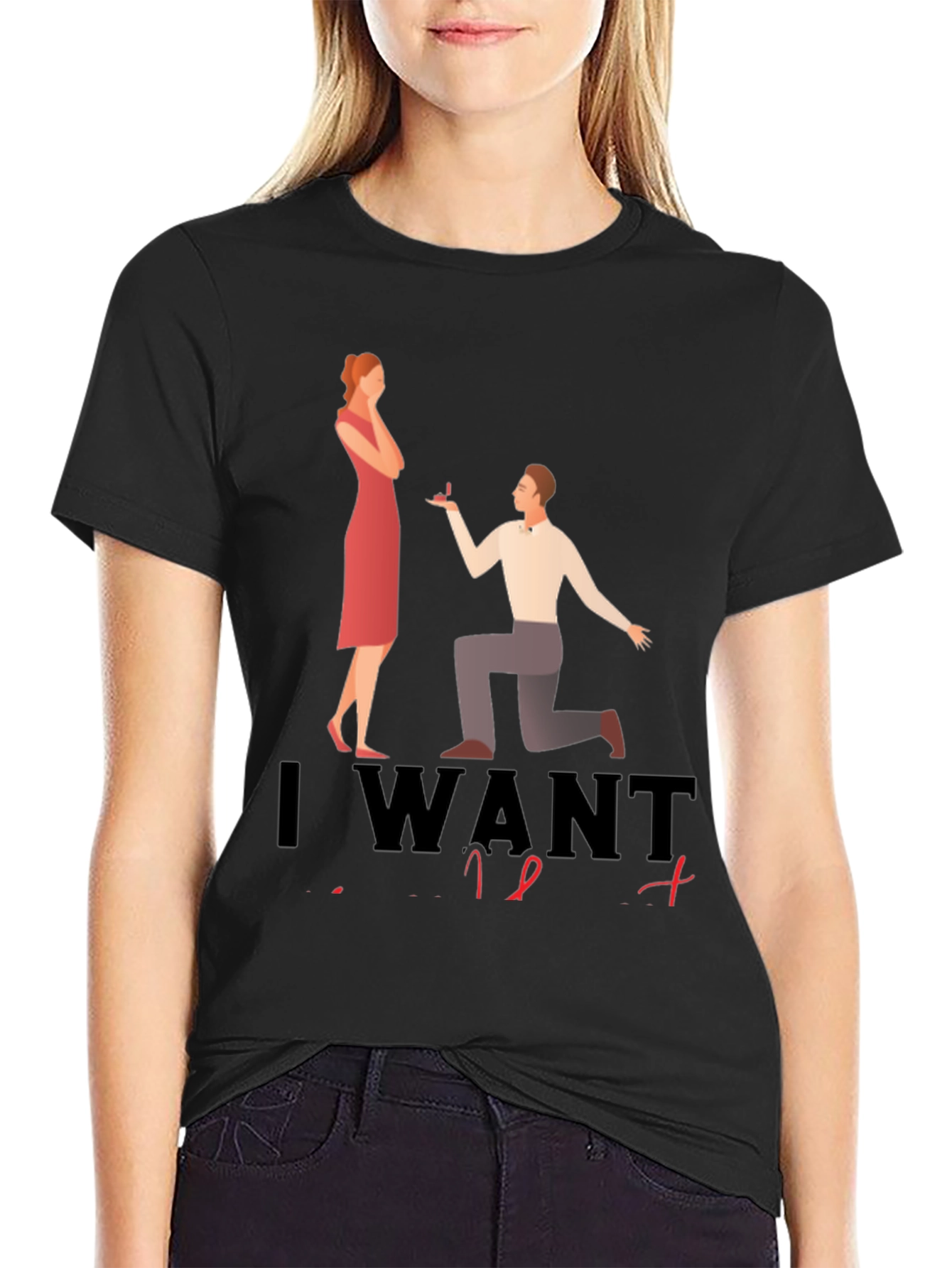 Proposal Graphic Tee - I Want To Marry You