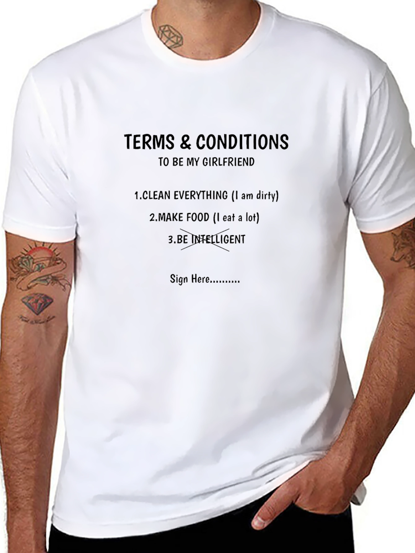 Terms & Conditions Girlfriend T-Shirt - Funny Novelty Tee