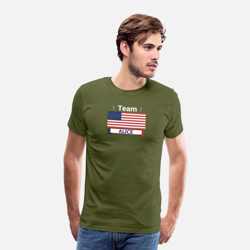 Team Alice USA American Flag Star Stripe