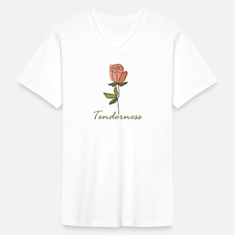 Tenderness one line flower, inspirational meanings