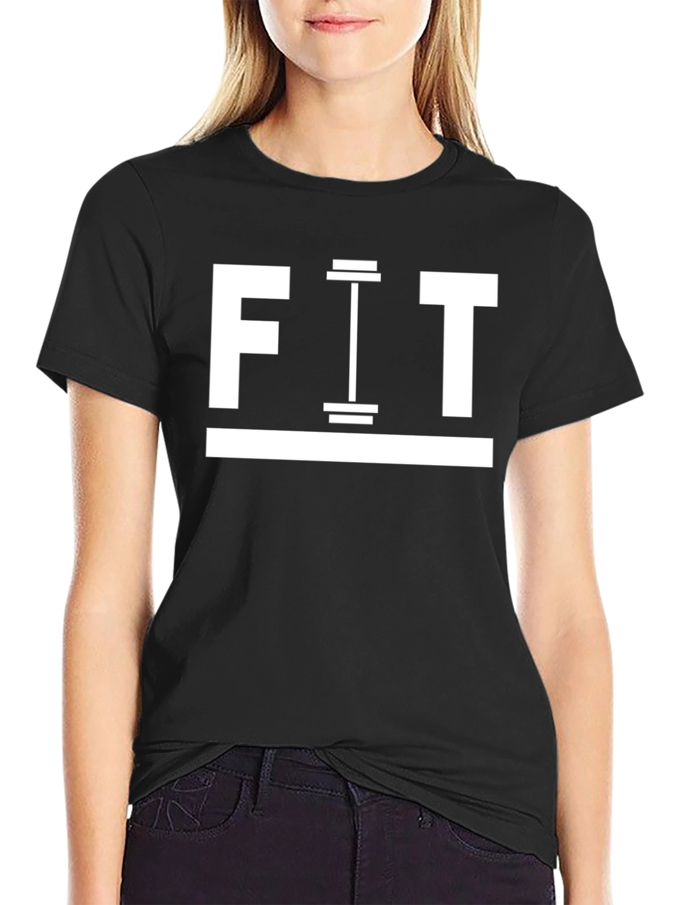 Mens Fit Gym T-Shirt - Black Graphic Tee