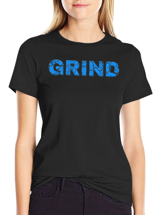 Grind Graphic Tee - Black Crew Neck T-Shirt