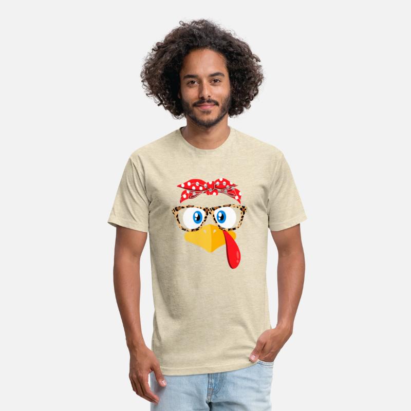 Thanksgiving Turkey Face Leopard Print Glasses