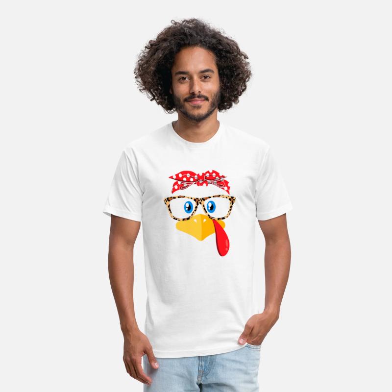 Thanksgiving Turkey Face Leopard Print Glasses
