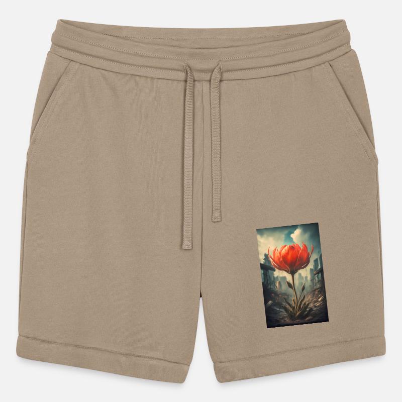 The last red flower in a dystopian future