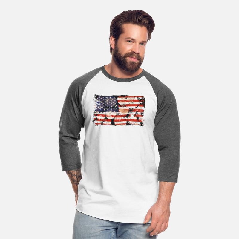 The Usa Flag Tree Trunks America Patriotism