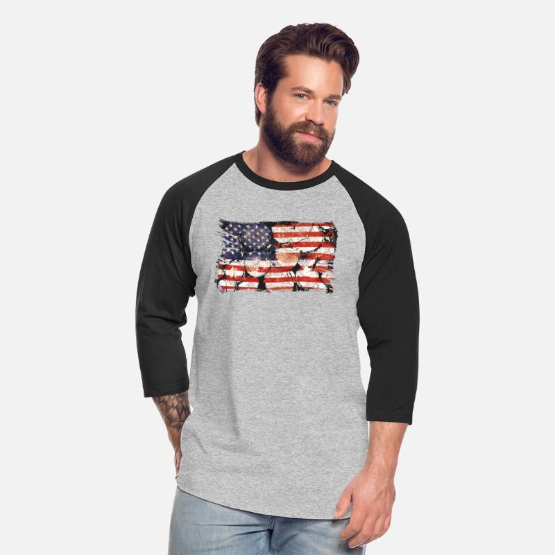 The Usa Flag Tree Trunks America Patriotism