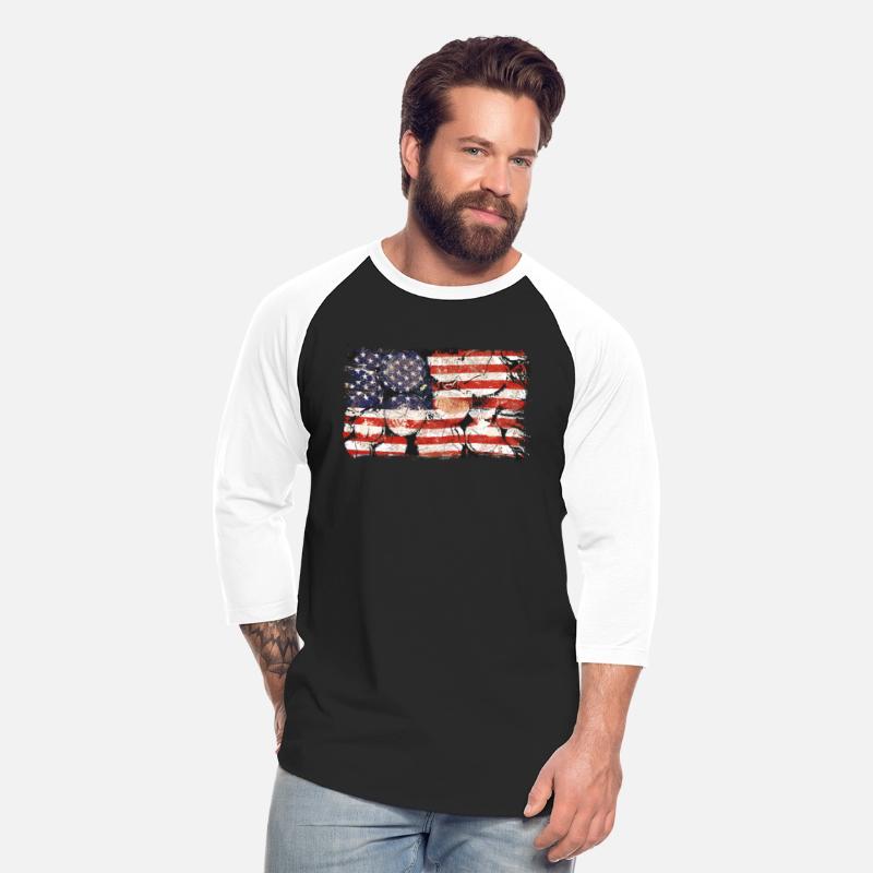 The Usa Flag Tree Trunks America Patriotism