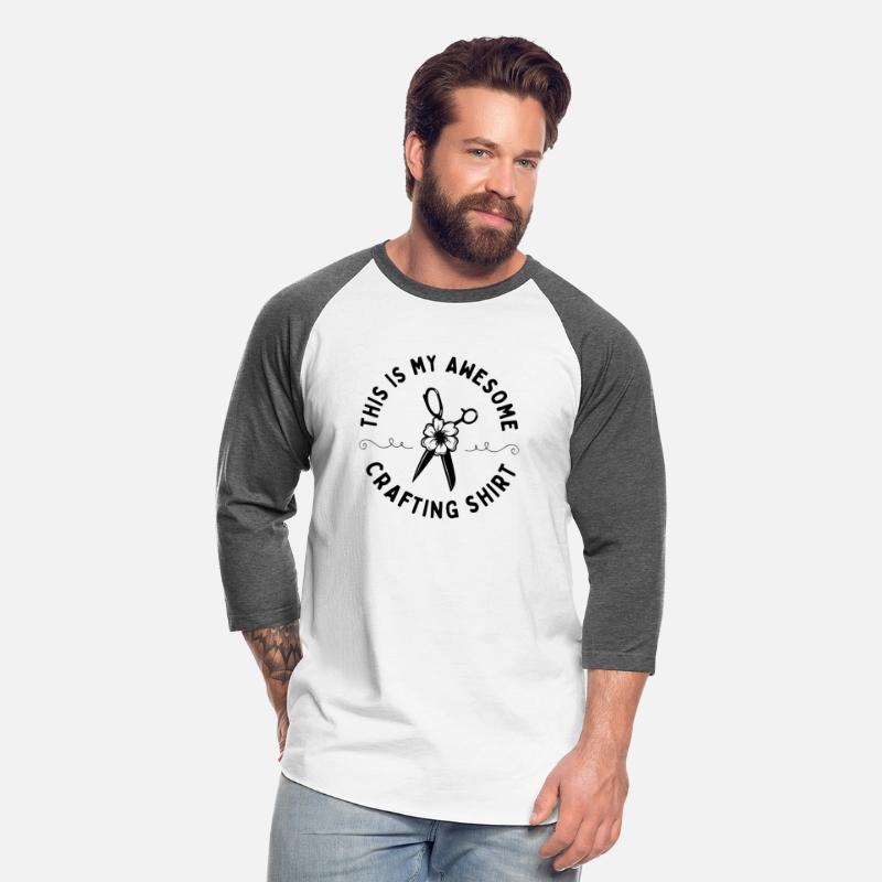 This is My Awesome Crafting Shirt Black Letters