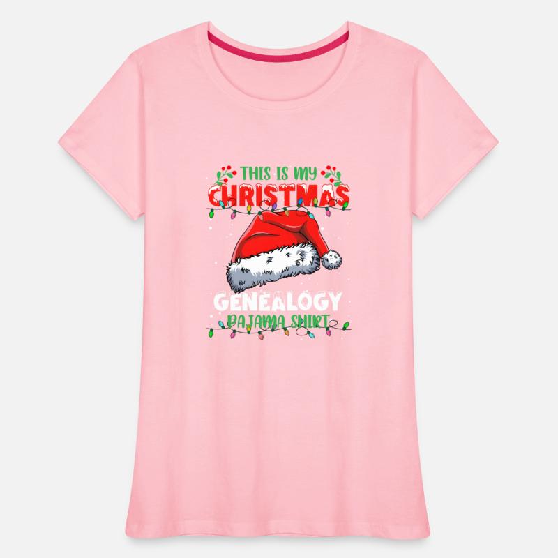 This is My CHRISTMAS GENEALOGY PAJAMA SHIRT