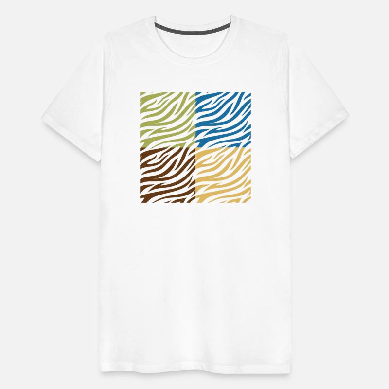 Tiger's skin print- stripes in a colorful pattern.