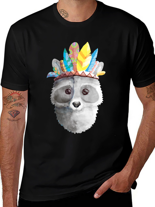 Raccoon Headdress Graphic Tee - Unisex