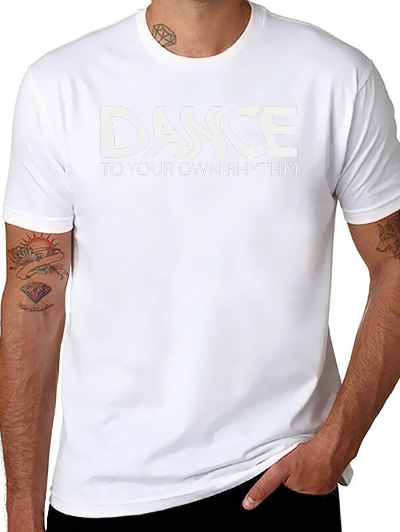 Dance to Your Own Rhythm - Stylish Black T-Shirt