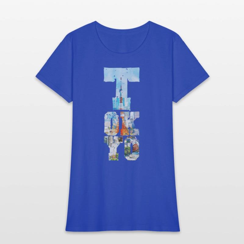 TOKYO TOWER FONT WATERCOLOR