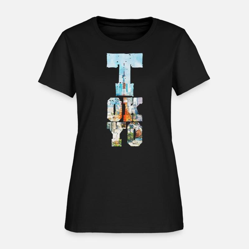 TOKYO TOWER FONT WATERCOLOR