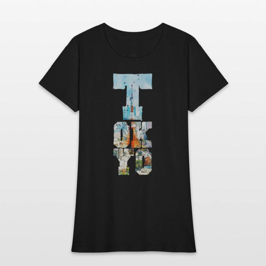 TOKYO TOWER FONT WATERCOLOR