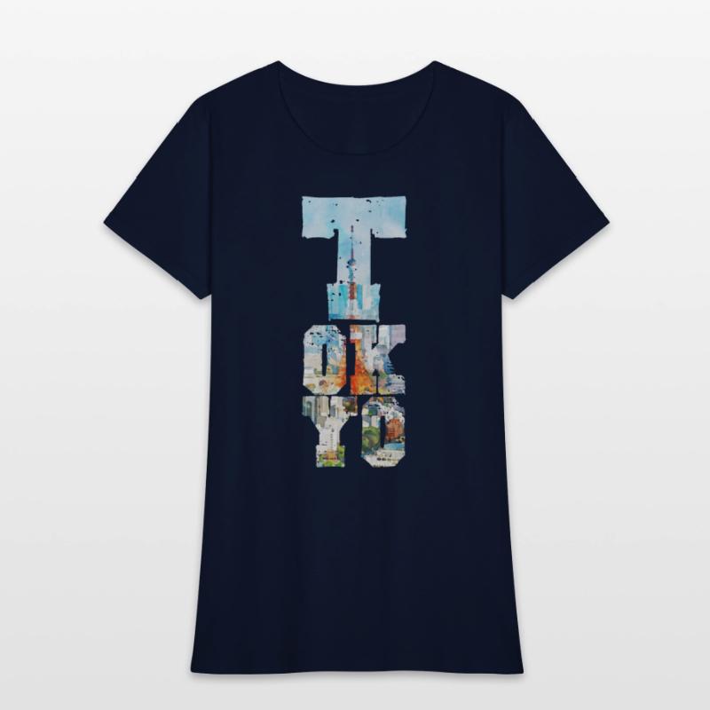 TOKYO TOWER FONT WATERCOLOR